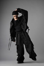 画像をギャラリービューアに読み込む, A.F ARTEFACT KNOTTING DETAIL TWILL VOLUME PANTS (BLACK)
