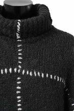 画像をギャラリービューアに読み込む, thom/krom HIGH COLLAR KNIT PULLOVER / ALPACA WOOL (BLACK)