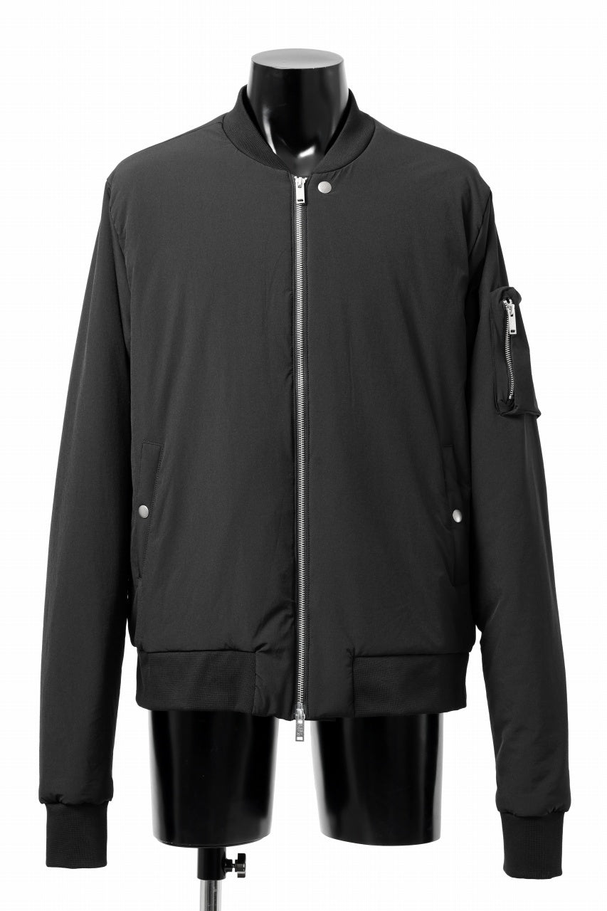 画像をギャラリービューアに読み込む, thom/krom MA-1 JACKET / ELASTIC NYLON + WARM PADDED (BLACK)