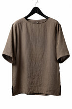 画像をギャラリービューアに読み込む, sus-sous sleeping shirts s/s / Belgium linen (MOCHA)