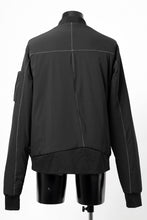 画像をギャラリービューアに読み込む, thom/krom MA-1 JACKET / ELASTIC NYLON + WARM PADDED (BLACK)