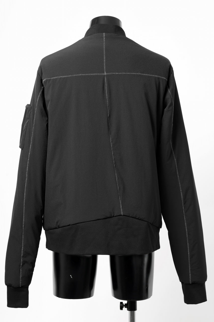 画像をギャラリービューアに読み込む, thom/krom MA-1 JACKET / ELASTIC NYLON + WARM PADDED (BLACK)