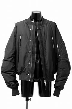 Load image into Gallery viewer, thom/krom FLIGHT BOMBER JACKET / WARM PADDED (BLACK)