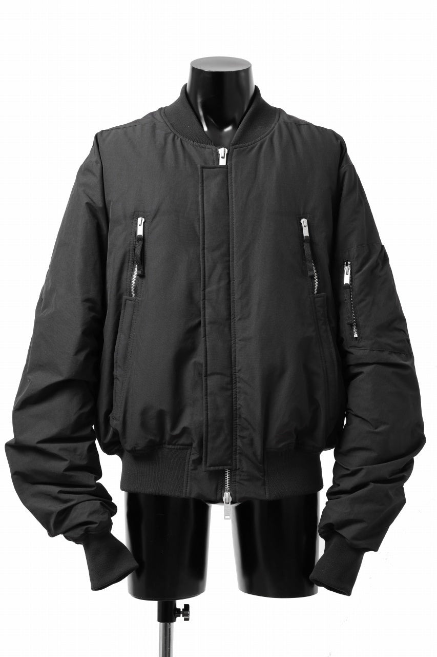 Load image into Gallery viewer, thom/krom FLIGHT BOMBER JACKET / WARM PADDED (BLACK)