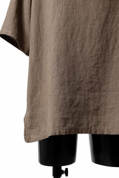 画像をギャラリービューアに読み込む, sus-sous sleeping shirts s/s / Belgium linen (MOCHA)