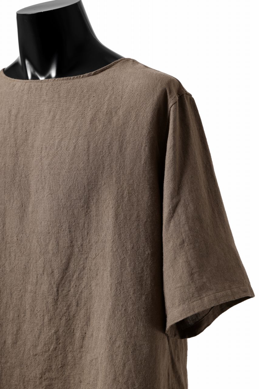 sus-sous sleeping shirts s/s / Belgium linen (MOCHA)