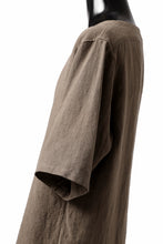 画像をギャラリービューアに読み込む, sus-sous sleeping shirts s/s / Belgium linen (MOCHA)