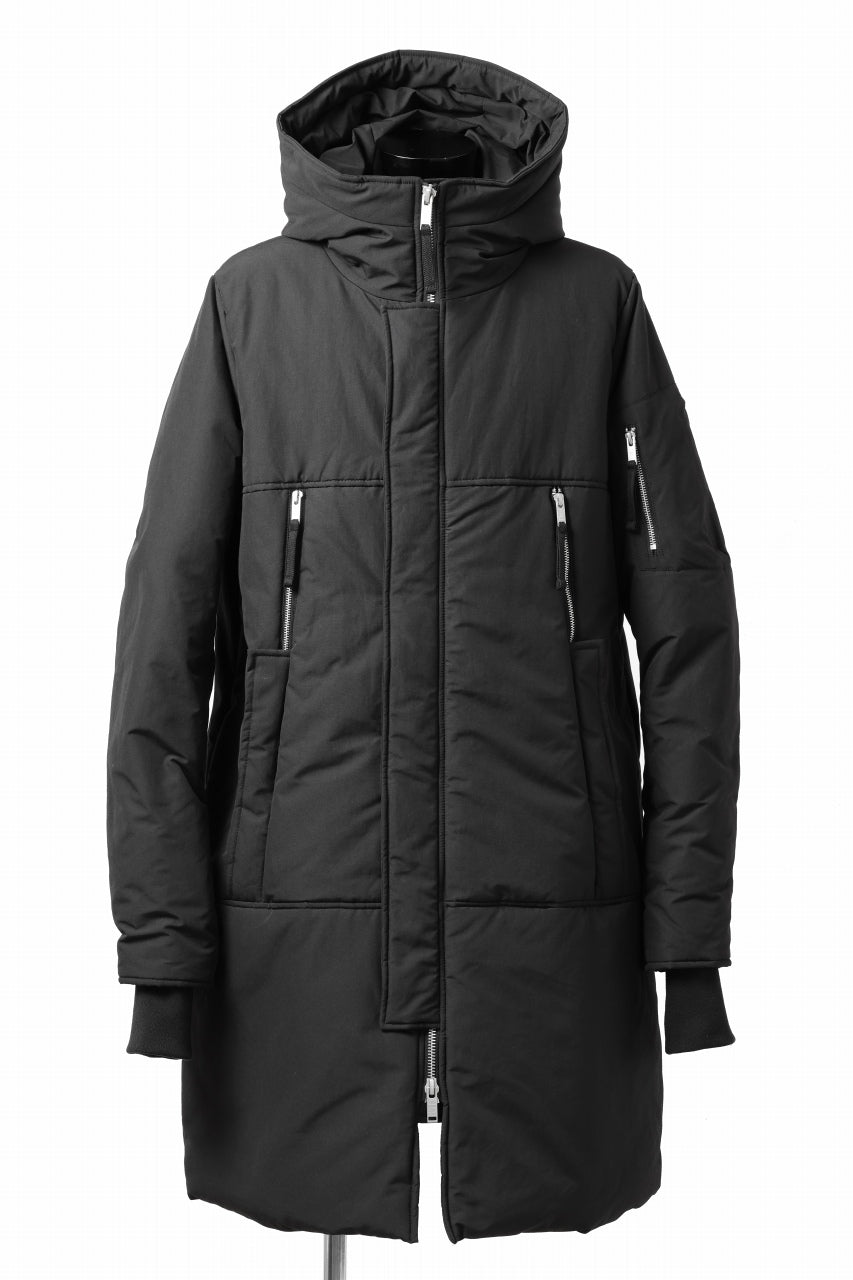 画像をギャラリービューアに読み込む, thom/krom HOODIE ZIP BOMBER COAT / WARM PADDED (BLACK)