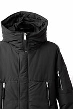 画像をギャラリービューアに読み込む, thom/krom HOODIE ZIP BOMBER COAT / WARM PADDED (BLACK)