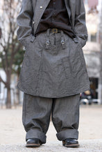 画像をギャラリービューアに読み込む, KLASICA "ROCKWELL" LOW CLOTCH APRON WORKER PANTS / 9.7oz COTTON x LINEN CHAMBRAY (GRAY DENIM)