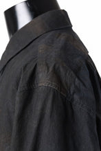 画像をギャラリービューアに読み込む, COLINA THE SHIRT / DARK DYED POPLIN (BLACK MIST)