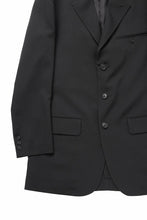 画像をギャラリービューアに読み込む, Y's for men RIGHT POCKET JACKET / WRINKLED WOOL GABARDINE (BLACK)