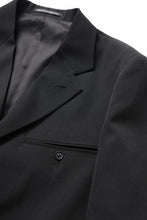 画像をギャラリービューアに読み込む, Y's for men RIGHT POCKET JACKET / WRINKLED WOOL GABARDINE (BLACK)