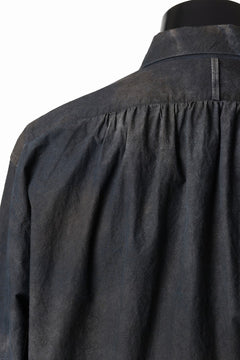 画像をギャラリービューアに読み込む, COLINA THE SHIRT / DARK DYED POPLIN (BLACK MIST)