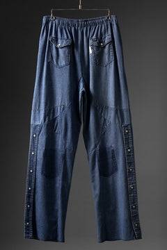 画像をギャラリービューアに読み込む, CHANGES LOOSEY REMAKE PANTS  / MADE BY VTG Wrangler SHIRT (INDIGO #A)