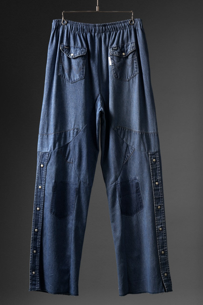 画像をギャラリービューアに読み込む, CHANGES LOOSEY REMAKE PANTS  / MADE BY VTG Wrangler SHIRT (INDIGO #A)