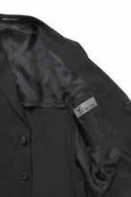画像をギャラリービューアに読み込む, Y's for men RIGHT POCKET JACKET / WRINKLED WOOL GABARDINE (BLACK)