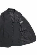 画像をギャラリービューアに読み込む, Y's for men RIGHT POCKET JACKET / WRINKLED WOOL GABARDINE (BLACK)
