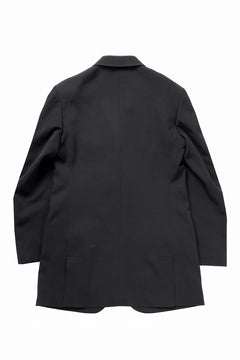 画像をギャラリービューアに読み込む, Y's for men RIGHT POCKET JACKET / WRINKLED WOOL GABARDINE (BLACK)