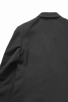 画像をギャラリービューアに読み込む, Y's for men RIGHT POCKET JACKET / WRINKLED WOOL GABARDINE (BLACK)