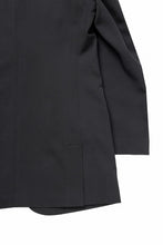 画像をギャラリービューアに読み込む, Y's for men RIGHT POCKET JACKET / WRINKLED WOOL GABARDINE (BLACK)