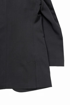 画像をギャラリービューアに読み込む, Y's for men RIGHT POCKET JACKET / WRINKLED WOOL GABARDINE (BLACK)