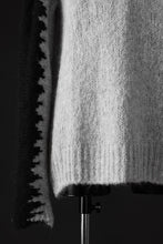 画像をギャラリービューアに読み込む, thom/krom MOCK NECK KNIT PULLOVER / ALPACA WOOL (BLACK x GREY)