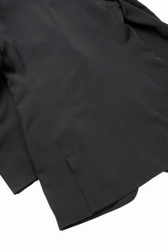 画像をギャラリービューアに読み込む, Y's for men RIGHT POCKET JACKET / WRINKLED WOOL GABARDINE (BLACK)