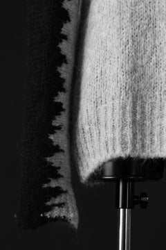 画像をギャラリービューアに読み込む, thom/krom MOCK NECK KNIT PULLOVER / ALPACA WOOL (BLACK x GREY)