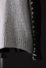 画像をギャラリービューアに読み込む, thom/krom MOCK NECK KNIT PULLOVER / ALPACA WOOL (BLACK x GREY)