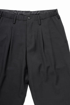 画像をギャラリービューアに読み込む, Y's for men WAIST STRING PANTS / WRINKLED WOOL GABARDINE (BLACK)