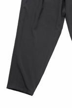 画像をギャラリービューアに読み込む, Y's for men WAIST STRING PANTS / WRINKLED WOOL GABARDINE (BLACK)