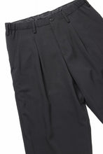 画像をギャラリービューアに読み込む, Y's for men WAIST STRING PANTS / WRINKLED WOOL GABARDINE (BLACK)