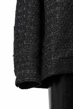 画像をギャラリービューアに読み込む, A.F ARTEFACT SNAPPED PANEL SWITCHING SHIRT / COMBI TWILL & TWEED (BLACK)