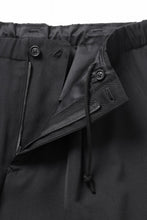画像をギャラリービューアに読み込む, Y's for men WAIST STRING PANTS / WRINKLED WOOL GABARDINE (BLACK)