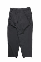 画像をギャラリービューアに読み込む, Y's for men WAIST STRING PANTS / WRINKLED WOOL GABARDINE (BLACK)
