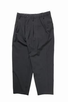 画像をギャラリービューアに読み込む, Y's for men WAIST STRING PANTS / WRINKLED WOOL GABARDINE (BLACK)