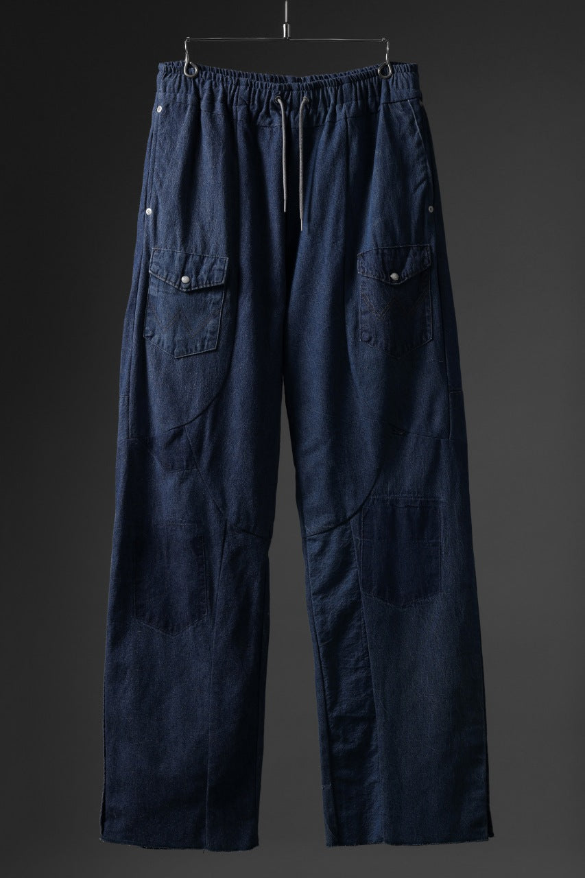 画像をギャラリービューアに読み込む, CHANGES LOOSEY REMAKE PANTS  / MADE BY VTG Wrangler SHIRT (INDIGO #B)