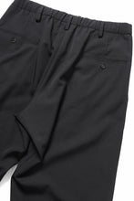 画像をギャラリービューアに読み込む, Y's for men WAIST STRING PANTS / WRINKLED WOOL GABARDINE (BLACK)