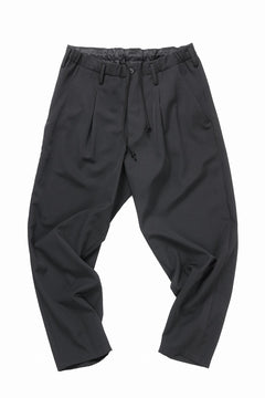 画像をギャラリービューアに読み込む, Y's for men WAIST STRING PANTS / WRINKLED WOOL GABARDINE (BLACK)