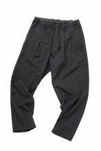 画像をギャラリービューアに読み込む, Y's for men WAIST STRING PANTS / WRINKLED WOOL GABARDINE (BLACK)