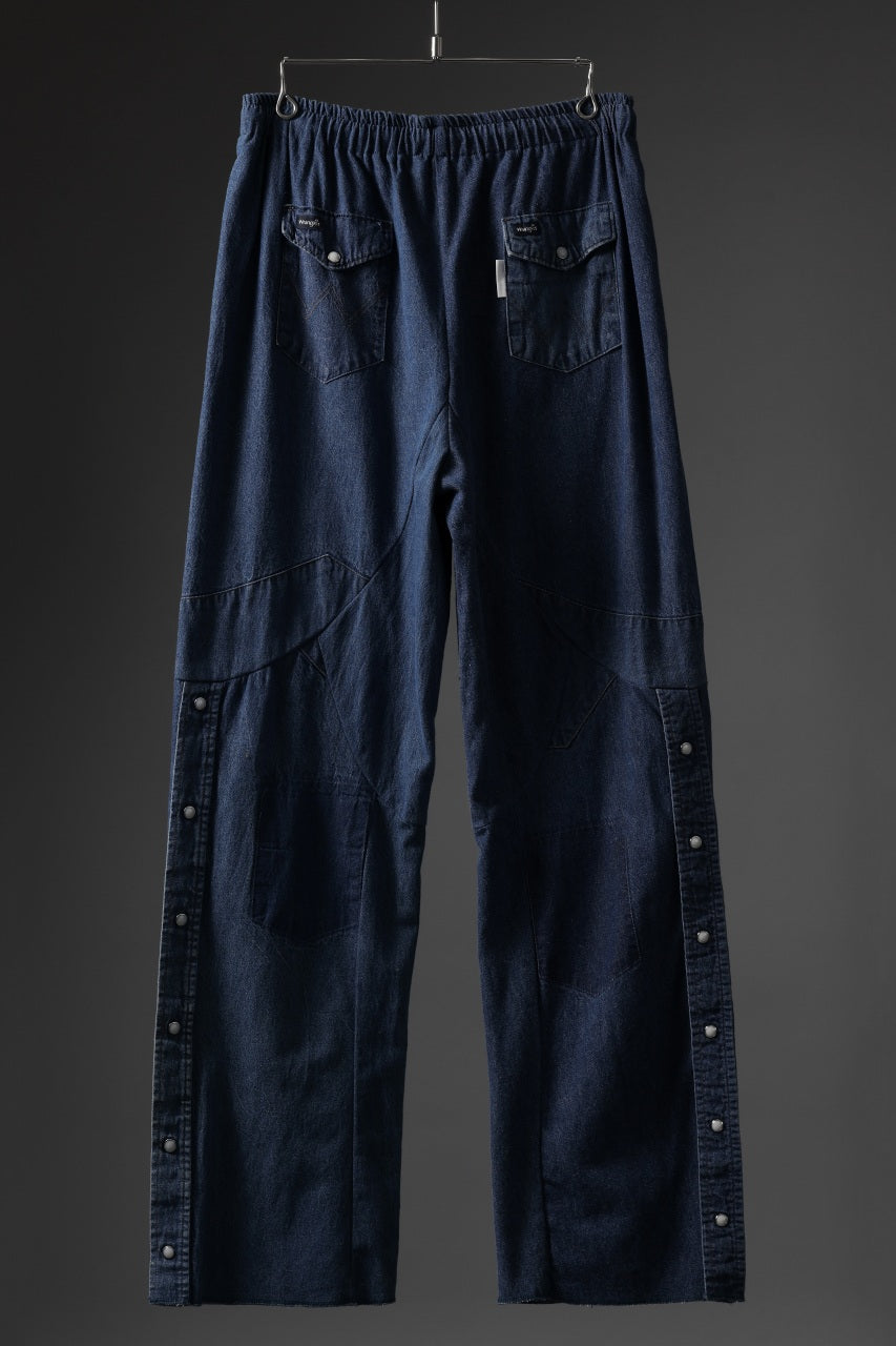 画像をギャラリービューアに読み込む, CHANGES LOOSEY REMAKE PANTS  / MADE BY VTG Wrangler SHIRT (INDIGO #B)