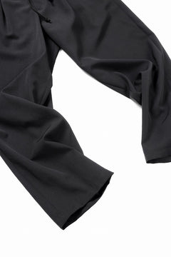 画像をギャラリービューアに読み込む, Y's for men WAIST STRING PANTS / WRINKLED WOOL GABARDINE (BLACK)