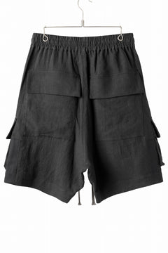 画像をギャラリービューアに読み込む, A.F ARTEFACT CARGO POCKET SAROUEL SHORTS / NATURAL LINEN (BLACK)