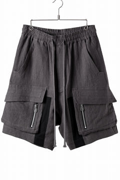 画像をギャラリービューアに読み込む, A.F ARTEFACT CARGO POCKET SAROUEL SHORTS / NATURAL LINEN (GREY)