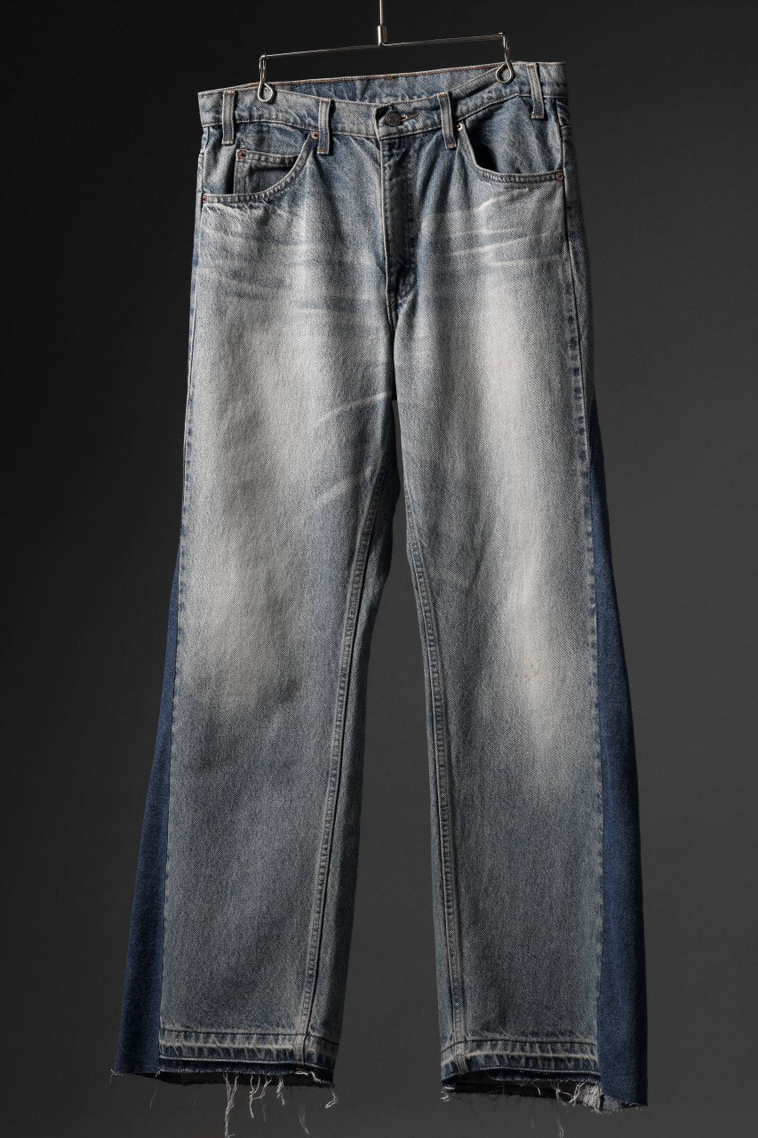 画像をギャラリービューアに読み込む, CHANGES BAGGY DENIM PANTS MADE BY VTG LEVI’S JEANS (INDIGO)