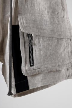 画像をギャラリービューアに読み込む, A.F ARTEFACT CARGO POCKET SAROUEL SHORTS / NATURAL LINEN (L.GREY)