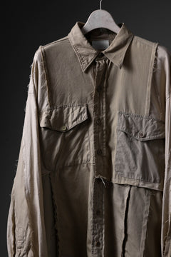 画像をギャラリービューアに読み込む, CHANGES CRAZY PANEL SHIRT - MADE BY 50's WORK SHIRT (BEIGE #A)