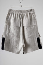 画像をギャラリービューアに読み込む, A.F ARTEFACT CARGO POCKET SAROUEL SHORTS / NATURAL LINEN (L.GREY)