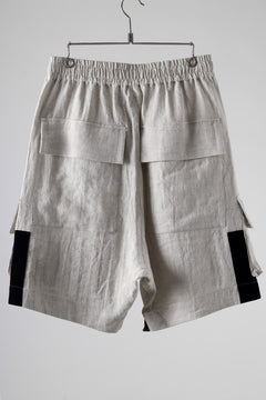 画像をギャラリービューアに読み込む, A.F ARTEFACT CARGO POCKET SAROUEL SHORTS / NATURAL LINEN (L.GREY)